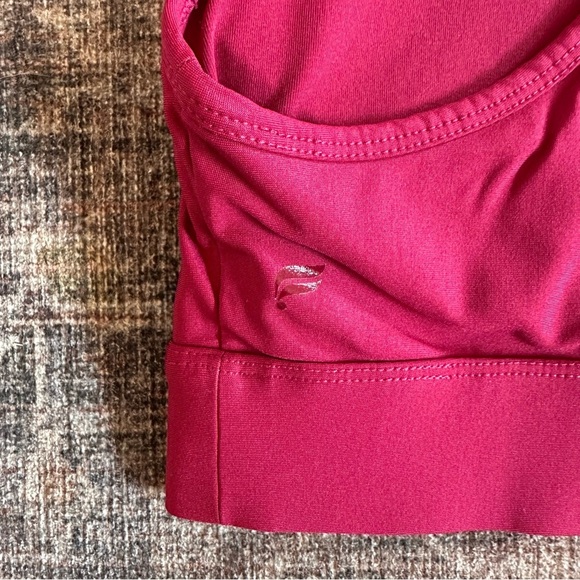 Fabletics Berry Red Criss Cross Sports Spra - Picture 3 of 4